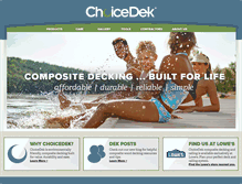 Tablet Screenshot of choicedek.com